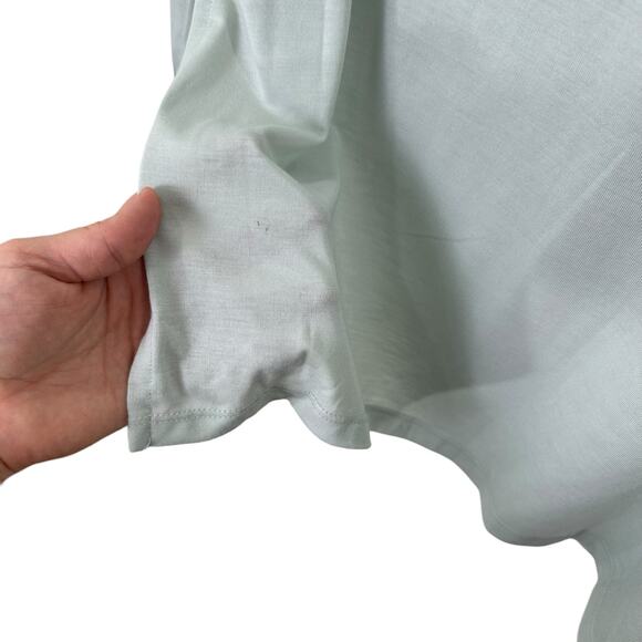 Versona Knit Blouse Light Green XS Long Sleeve Basic Everyday Casual Normcore - Picture 5 of 5